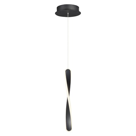 Et2 Pirouette 1-Light Led Pendant E24151-BK